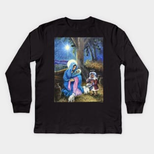 The Little Drummer Boy Kids Long Sleeve T-Shirt